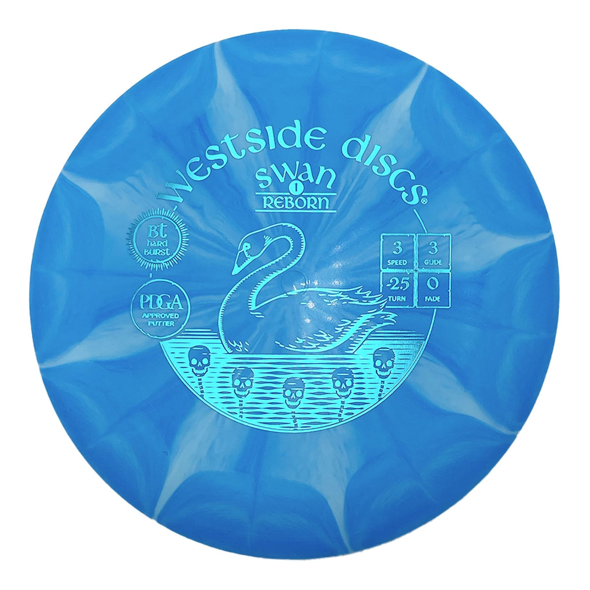 Westside Discs Westside Discs BT Hard Burst Swan 1 Reborn putter and approach