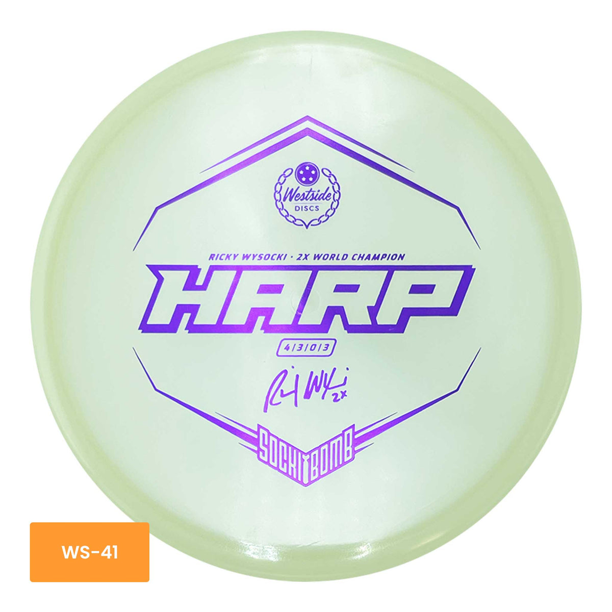 Westside Discs Westside Discs VIP Moonshine Harp Ricky Wysocki Sockibomb midrange putter