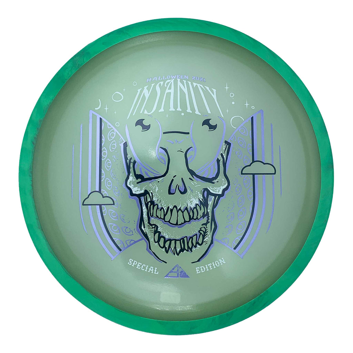 Axiom Discs Eclipse 2.0 Glow Insanity Halloween 2021 Special Edition distance driver - Green Swirls