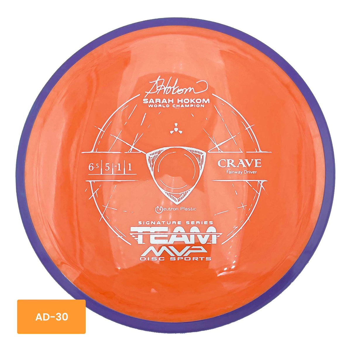 Axiom Discs Neutron Crave Sarah Hokom fairway driver - Orange / Purple