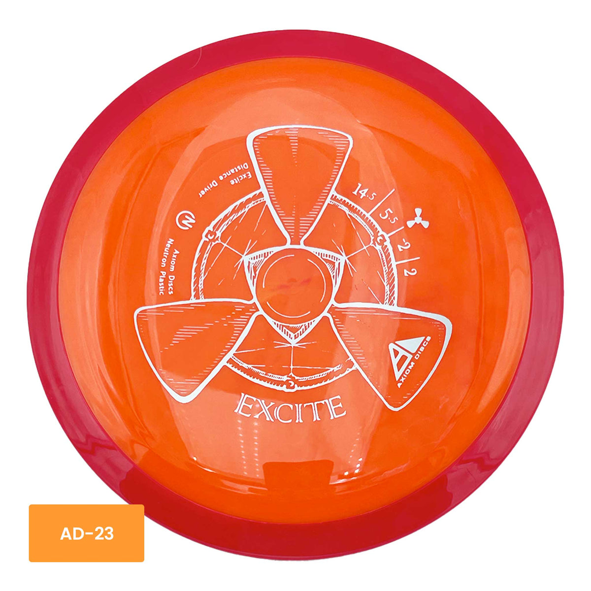 Axiom Discs Neutron Excite distance driver - Orange