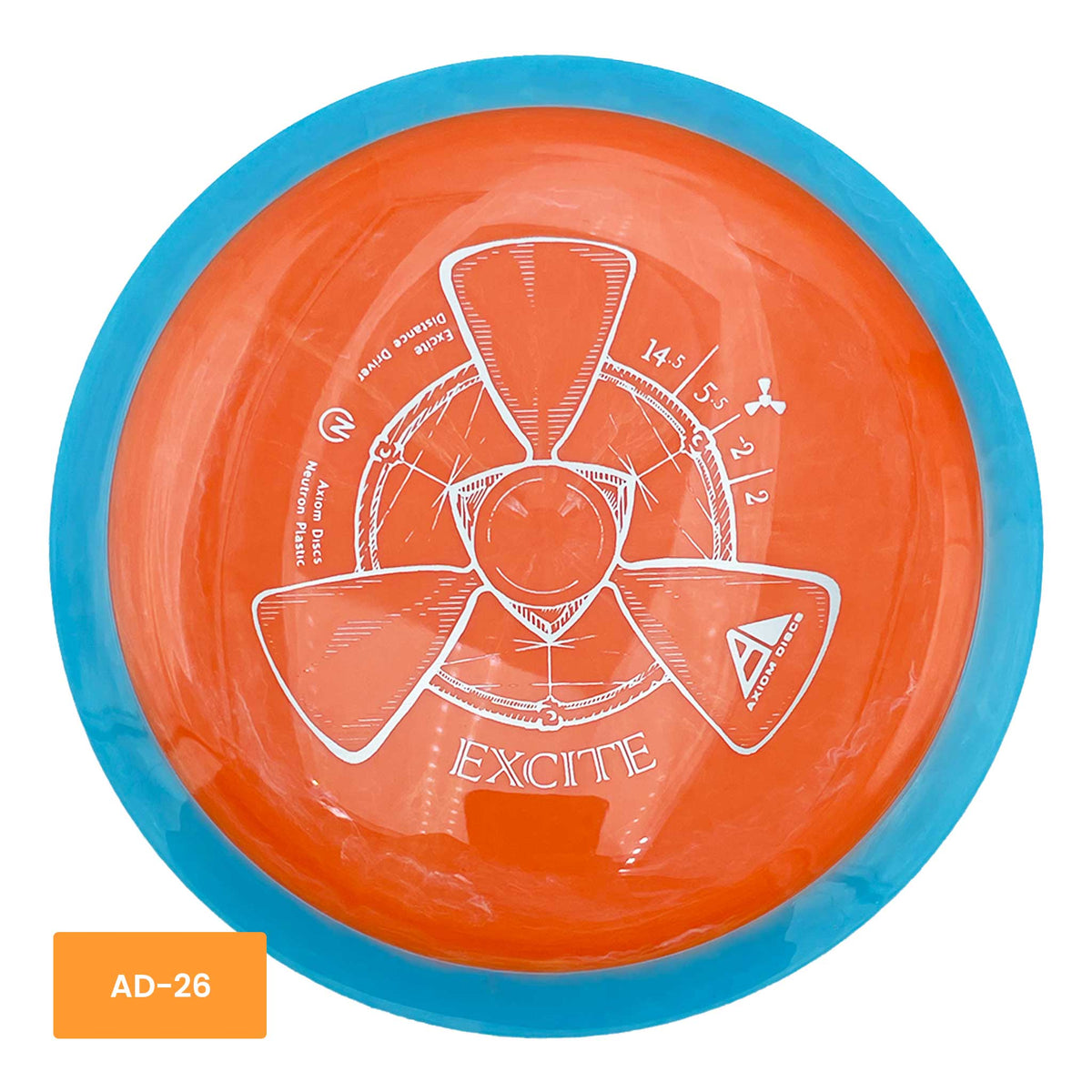 Axiom Discs Neutron Excite distance driver - Orange
