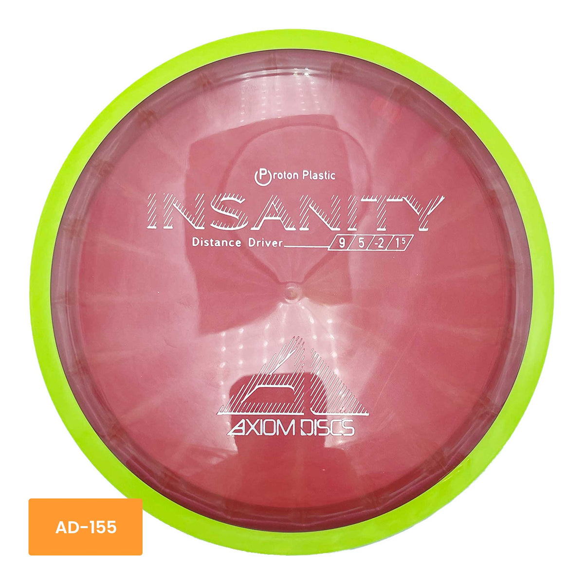 Axiom Discs Proton Insanity distance driver - Red/Lime Green