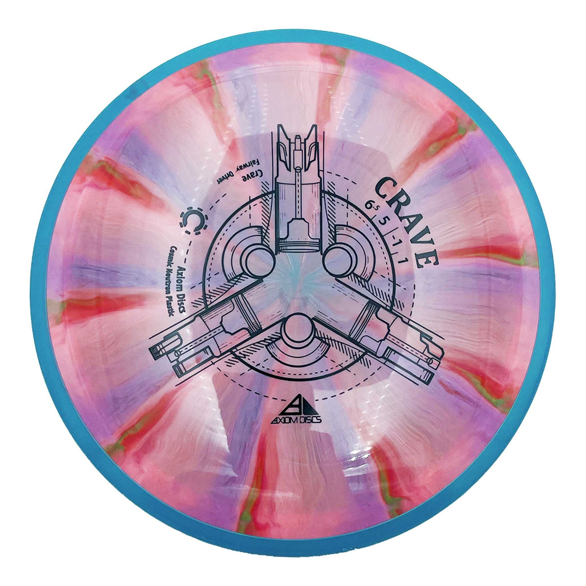 Axiom Discs Cosmic Neutron Crave fairway driver - Pink / Blue