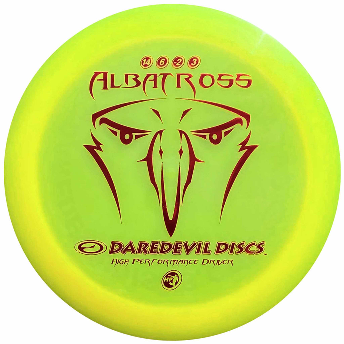 Daredevil Discs High Performance Albatross distance driver Yellow