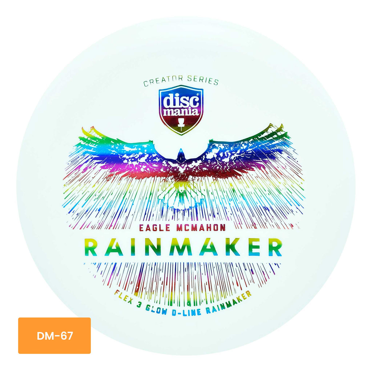 Discmania Creator Series Eagle McMahon Rainmaker putter - White/Rainbow
