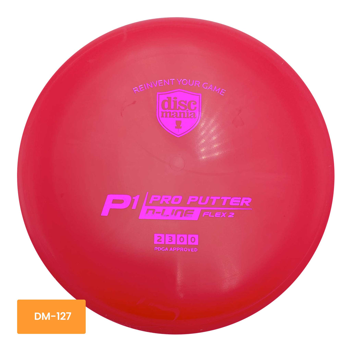 Discmania D-Line P1 Flex 2 Pro Putter - Red/Pink