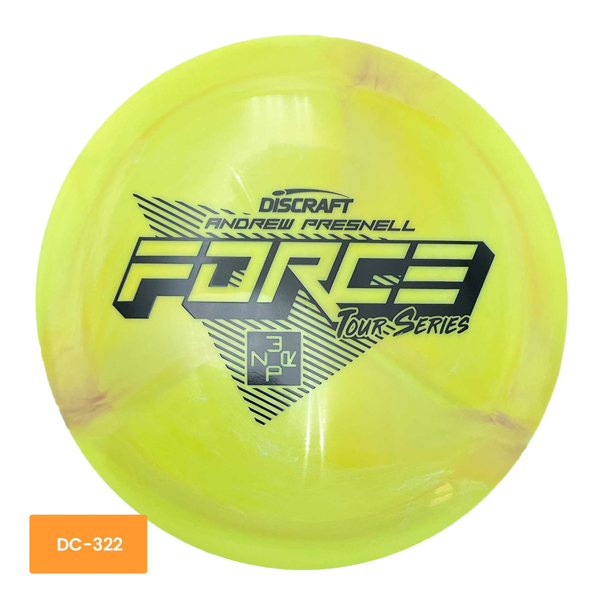 Discraft 2022 Andrew Presnell Tour Series Force distance driver - Yellow