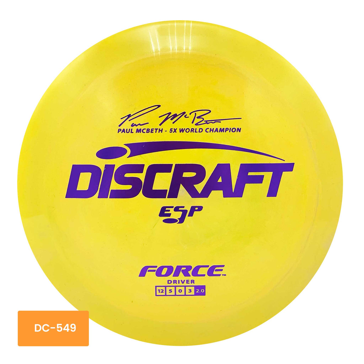 Discraft Paul McBeth Signature ESP Force distance driver - Yellow