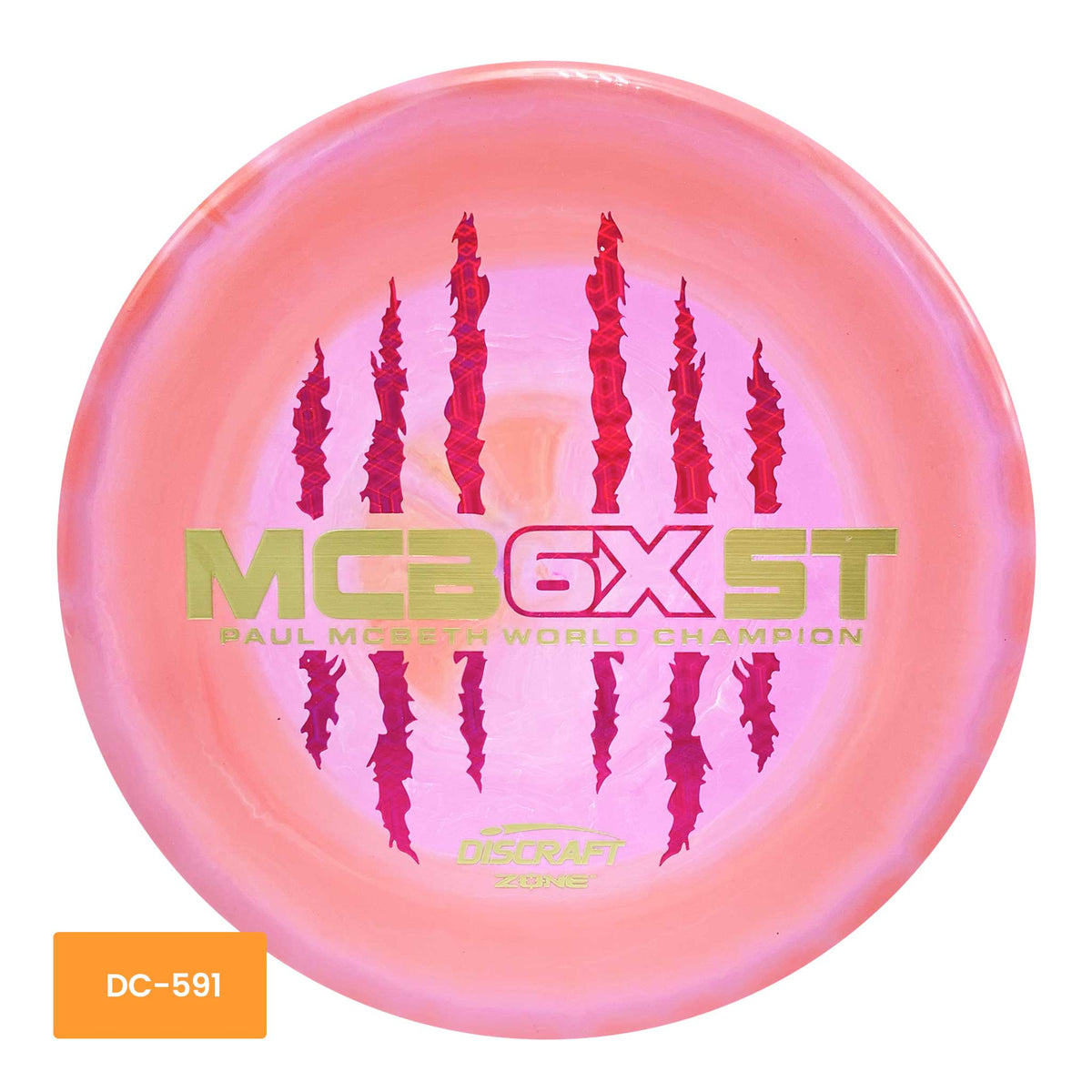 Discraft Paul McBeth MCB6XST ESP Zone putter and approach - Pink
