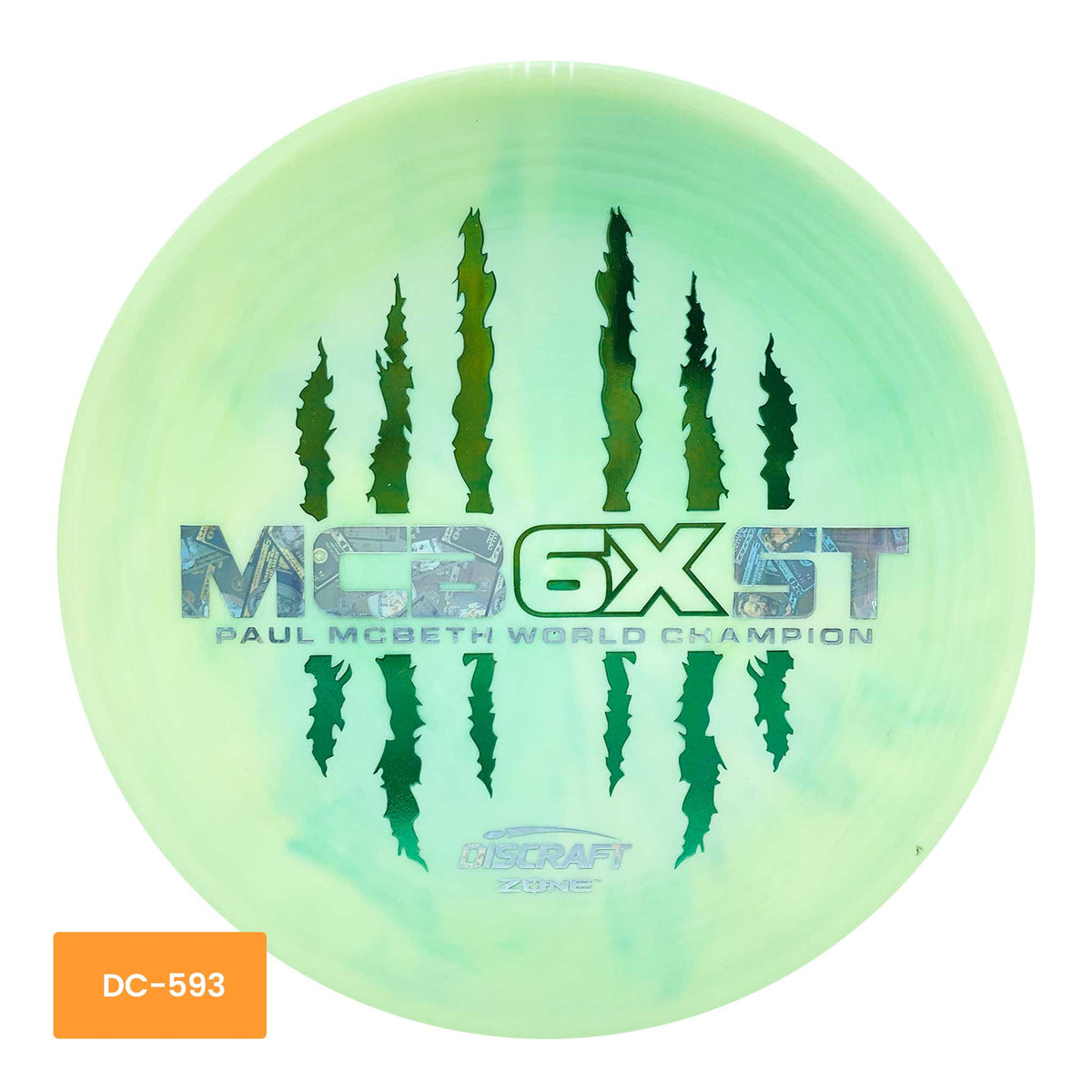 Discraft Paul McBeth MCB6XST ESP Zone putter and approach - Green