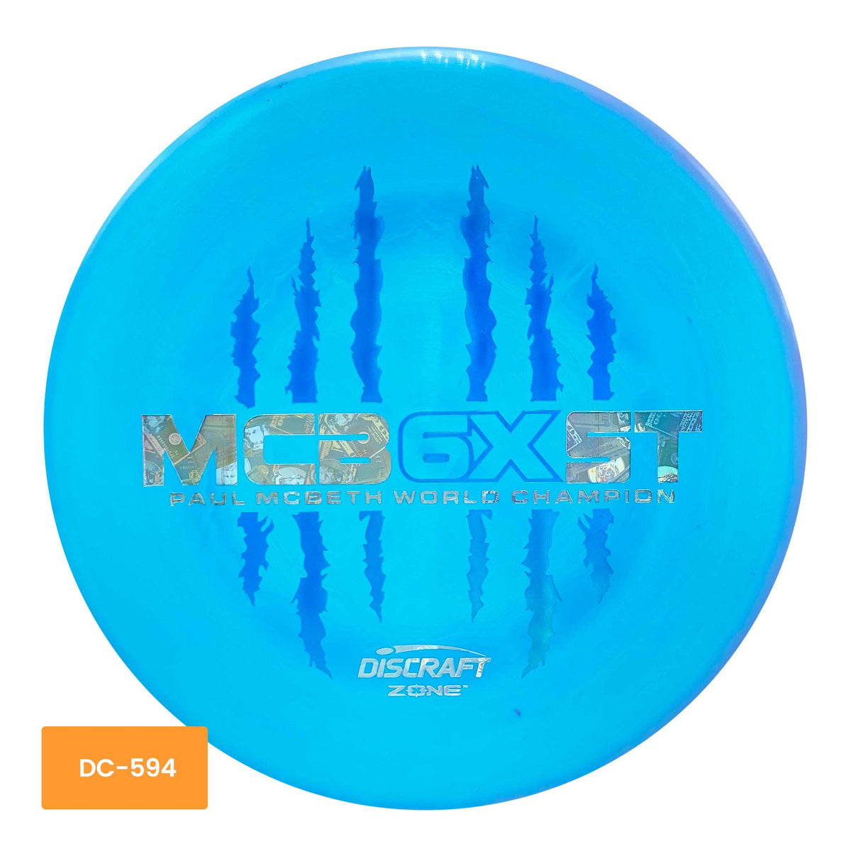 Discraft Paul McBeth MCB6XST ESP Zone putter and approach - Blue