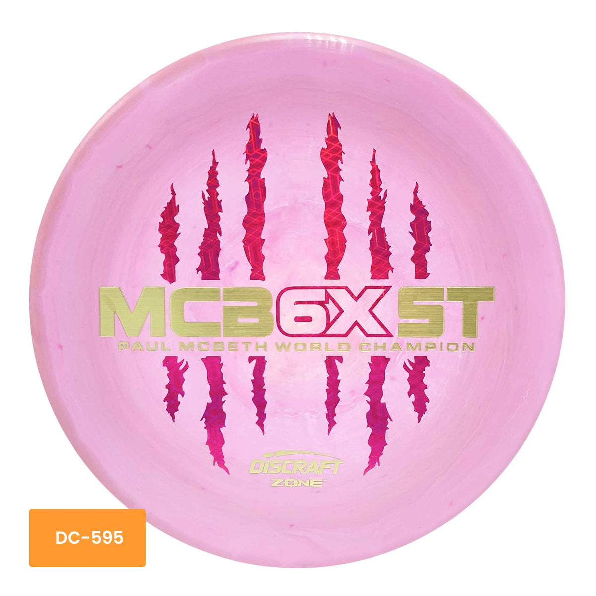 Discraft Paul McBeth MCB6XST ESP Zone putter and approach - Light Pink