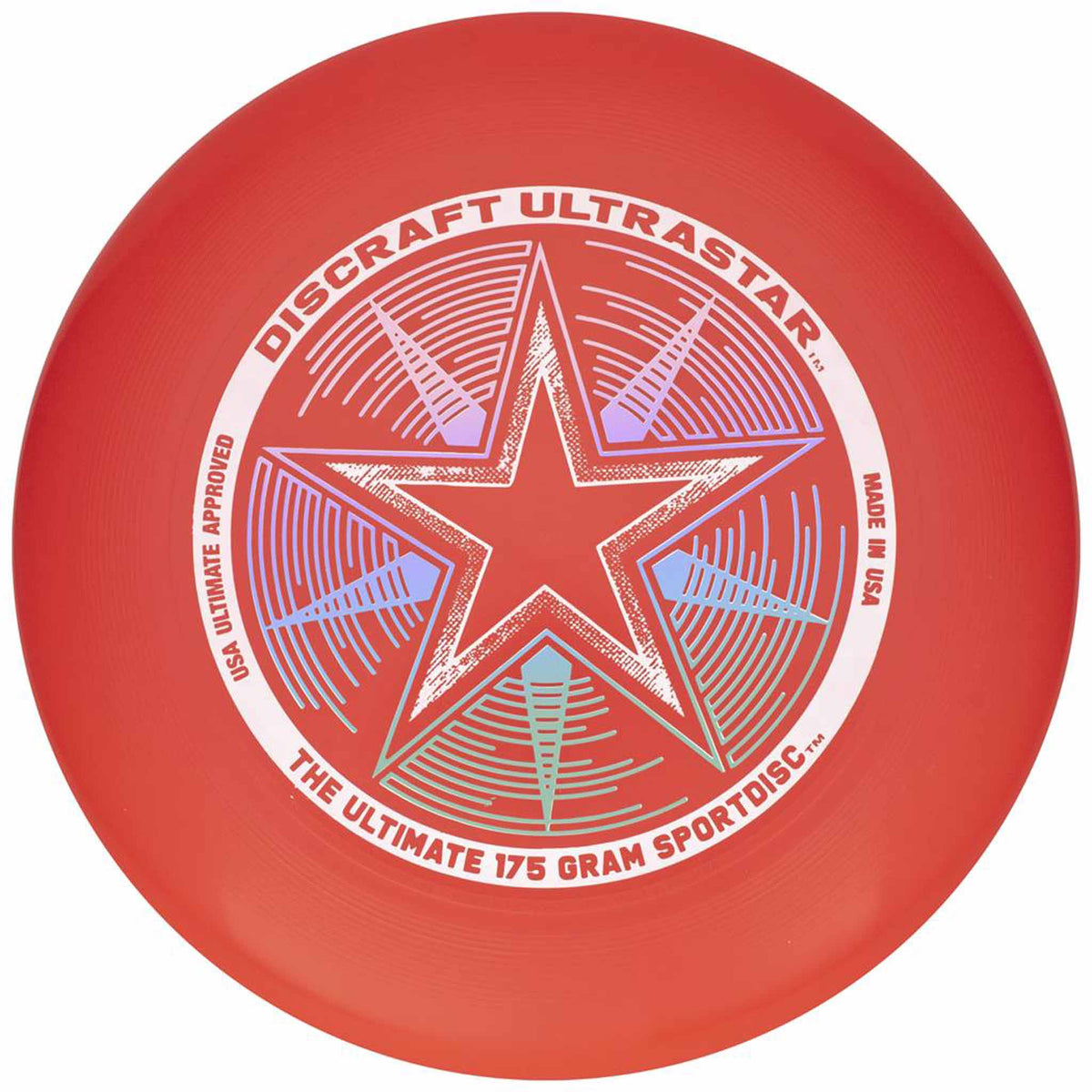 Discraft UltraStar 175g Ultimate Frisbee - Bright Red