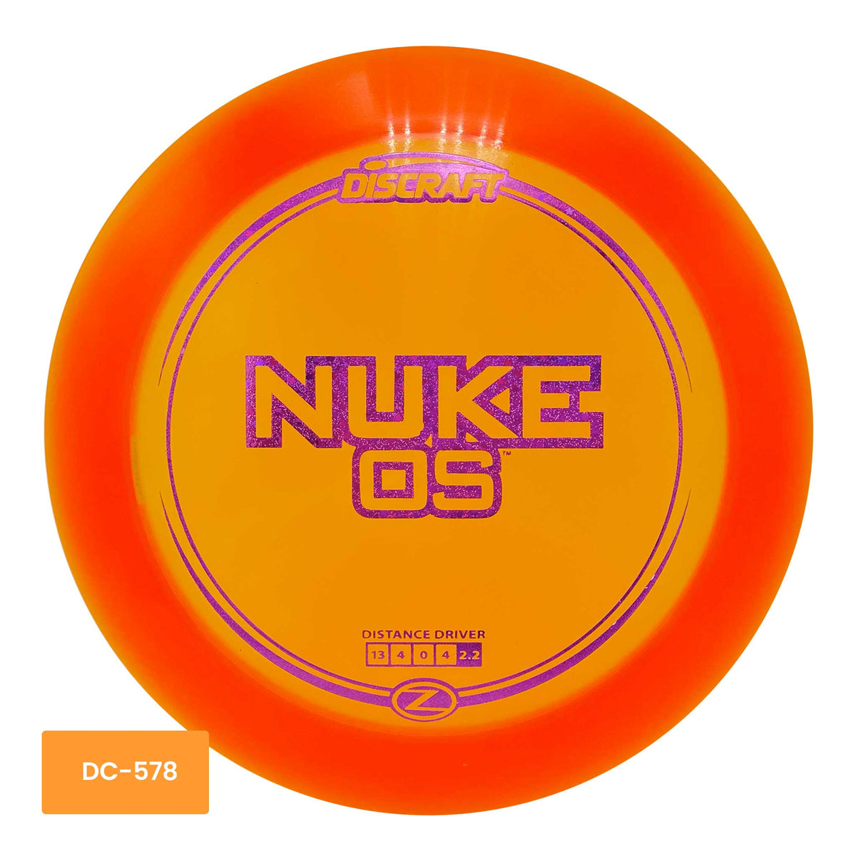 Discraft Z Line Nuke OS distance driver - Orange/Purple