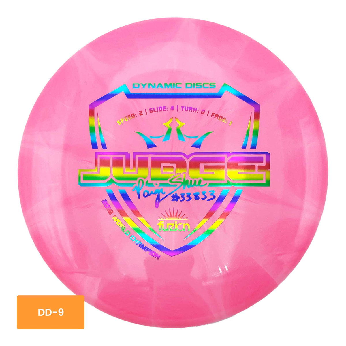 Dynamic Discs Fuzion Burst Paige Shue Judge putter and approach - Pink