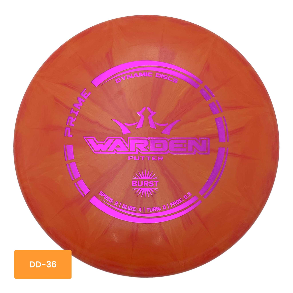Dynamic Discs Prime Burst Warden putter - Orange
