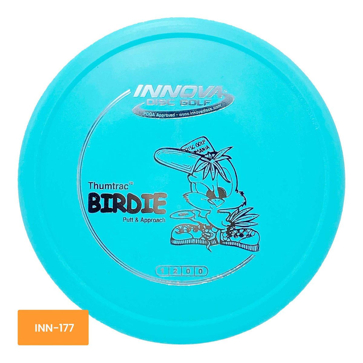 Innova Disc Golf DX Birdie putter and approach - Teal / Silver