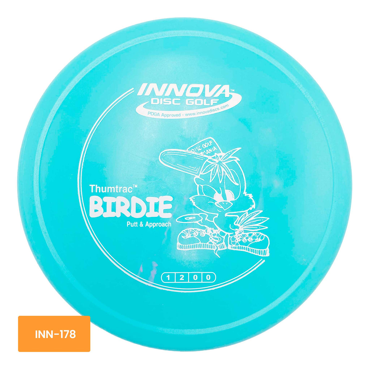 Innova Disc Golf DX Birdie putter and approach - Teal / White