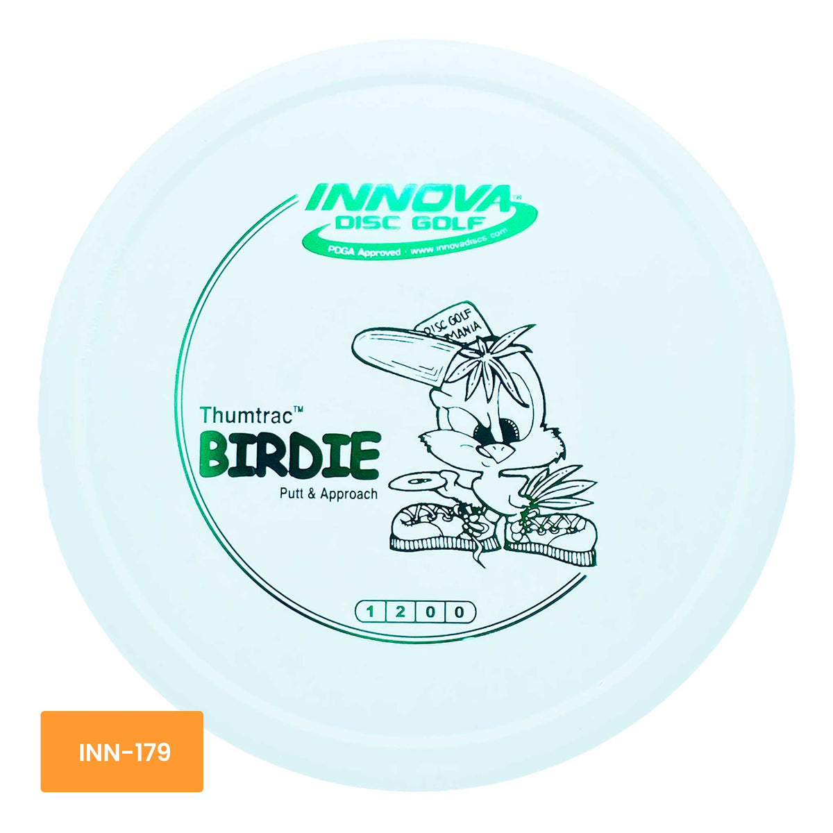 Innova Disc Golf DX Birdie putter and approach - White / Green