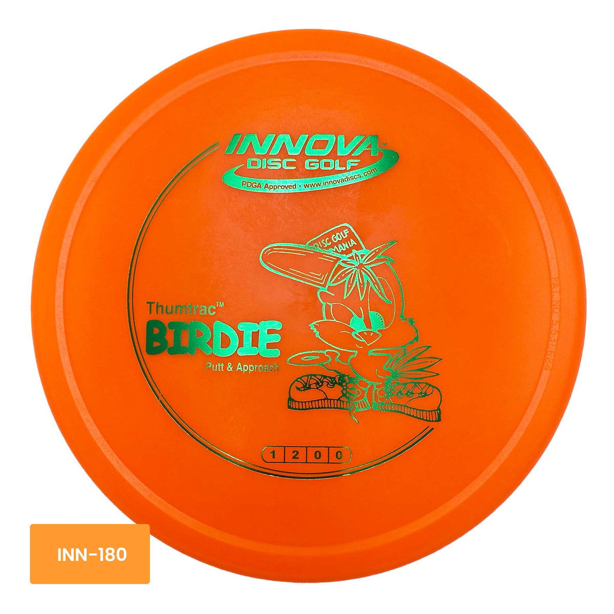 Innova Disc Golf DX Birdie putter and approach - Orange / Green