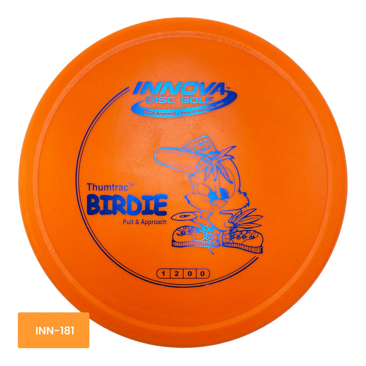 Innova Disc Golf DX Birdie putter and approach -  Orange / Blue