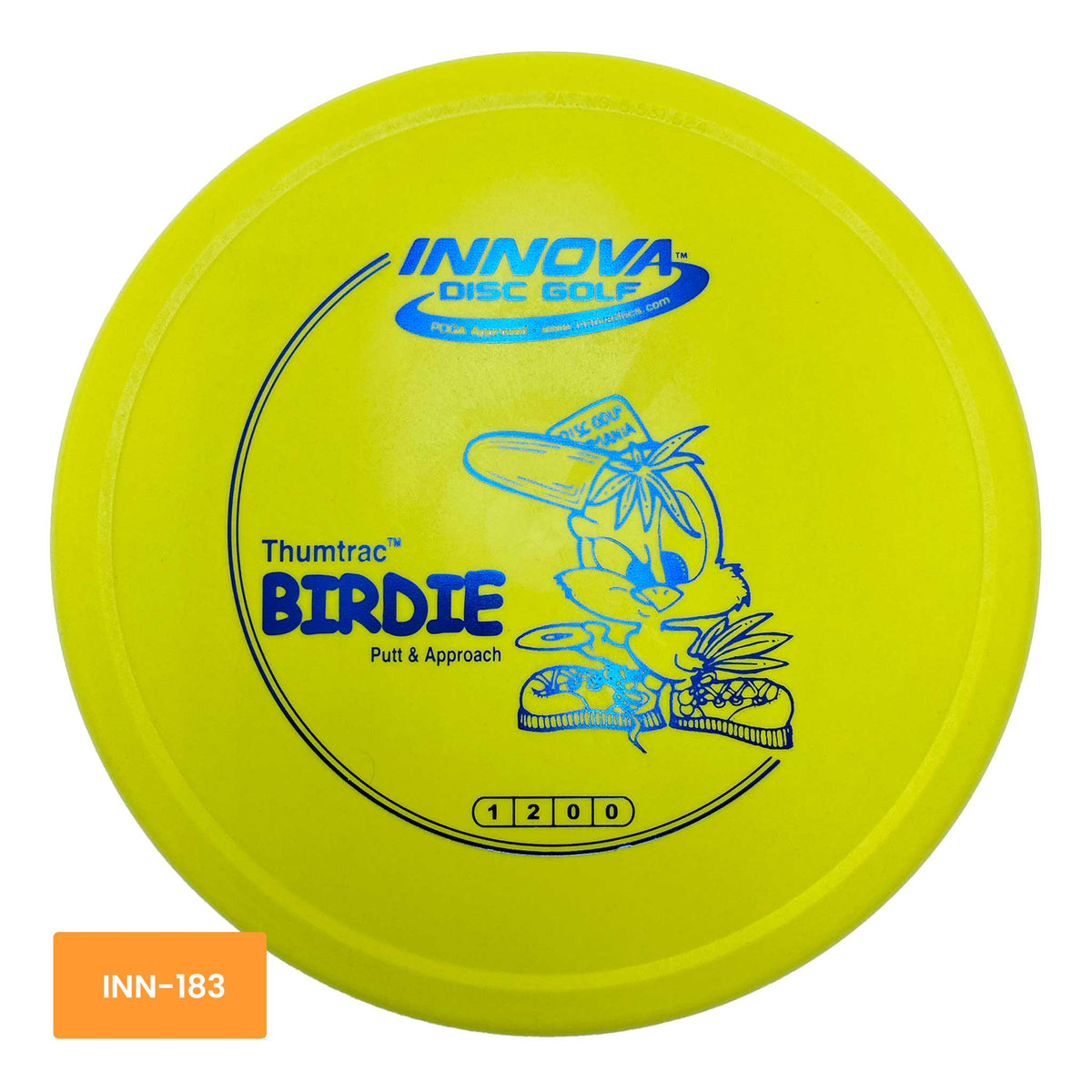 Innova Disc Golf DX Birdie putter and approach - Yellow / Blue
