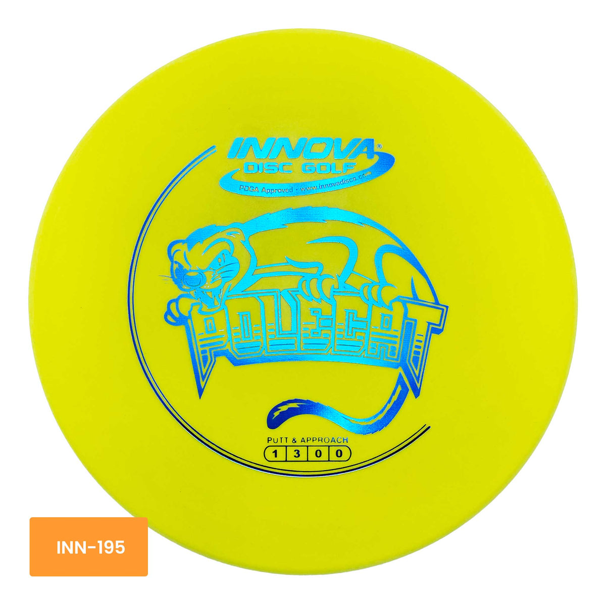 Innova Disc Golf DX Polecat putter and approach - Yellow / Blue