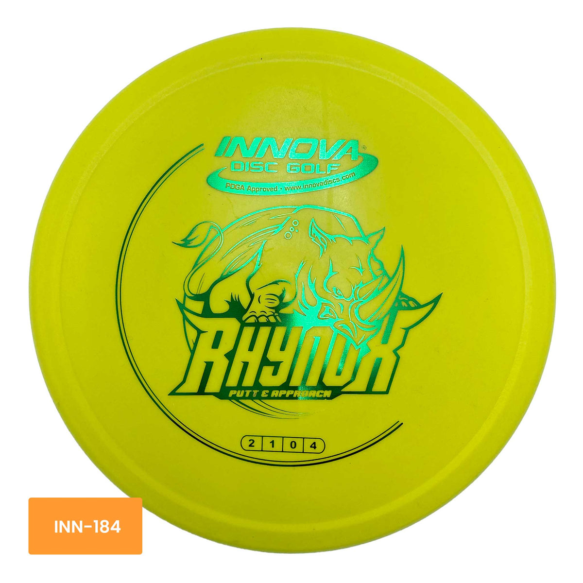 Innova Disc Golf DX RhynoX putter and approach - Yellow / Green