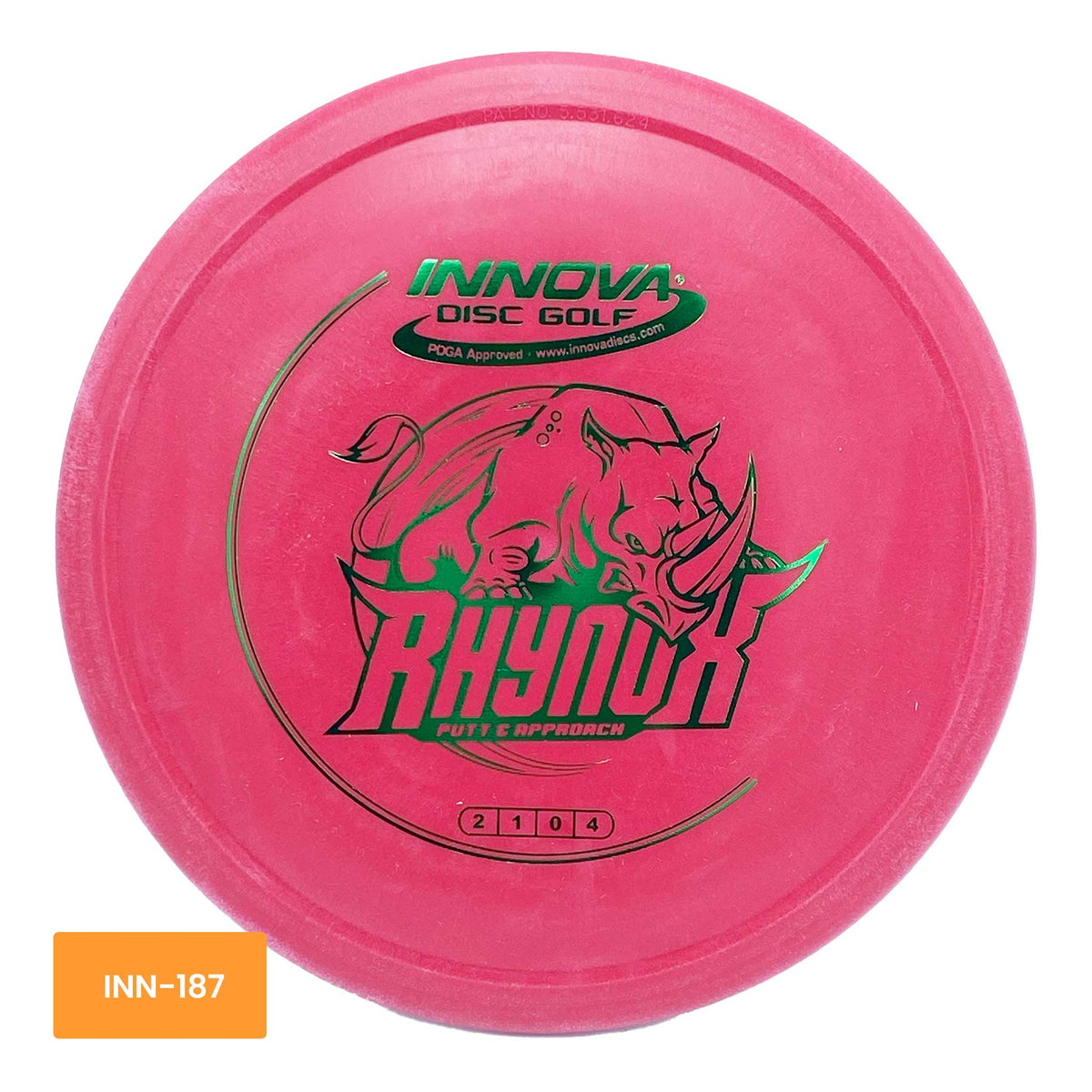 Innova Disc Golf DX RhynoX putter and approach - Red / Green