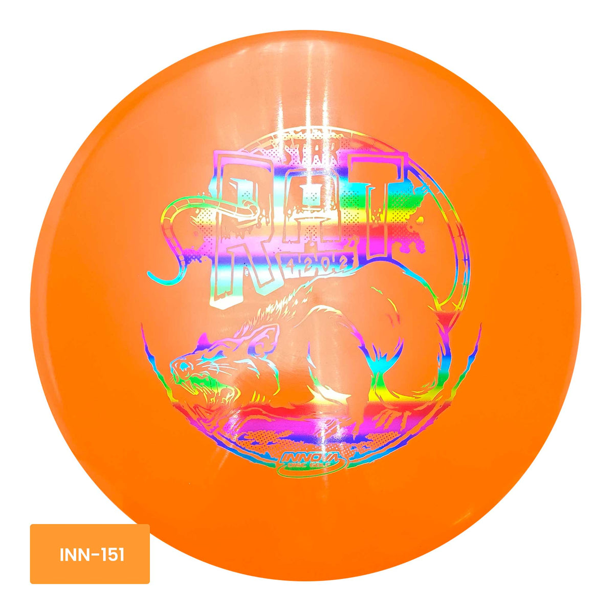 Innova Disc Golf Star Rat midrange - Orange/Rainbow