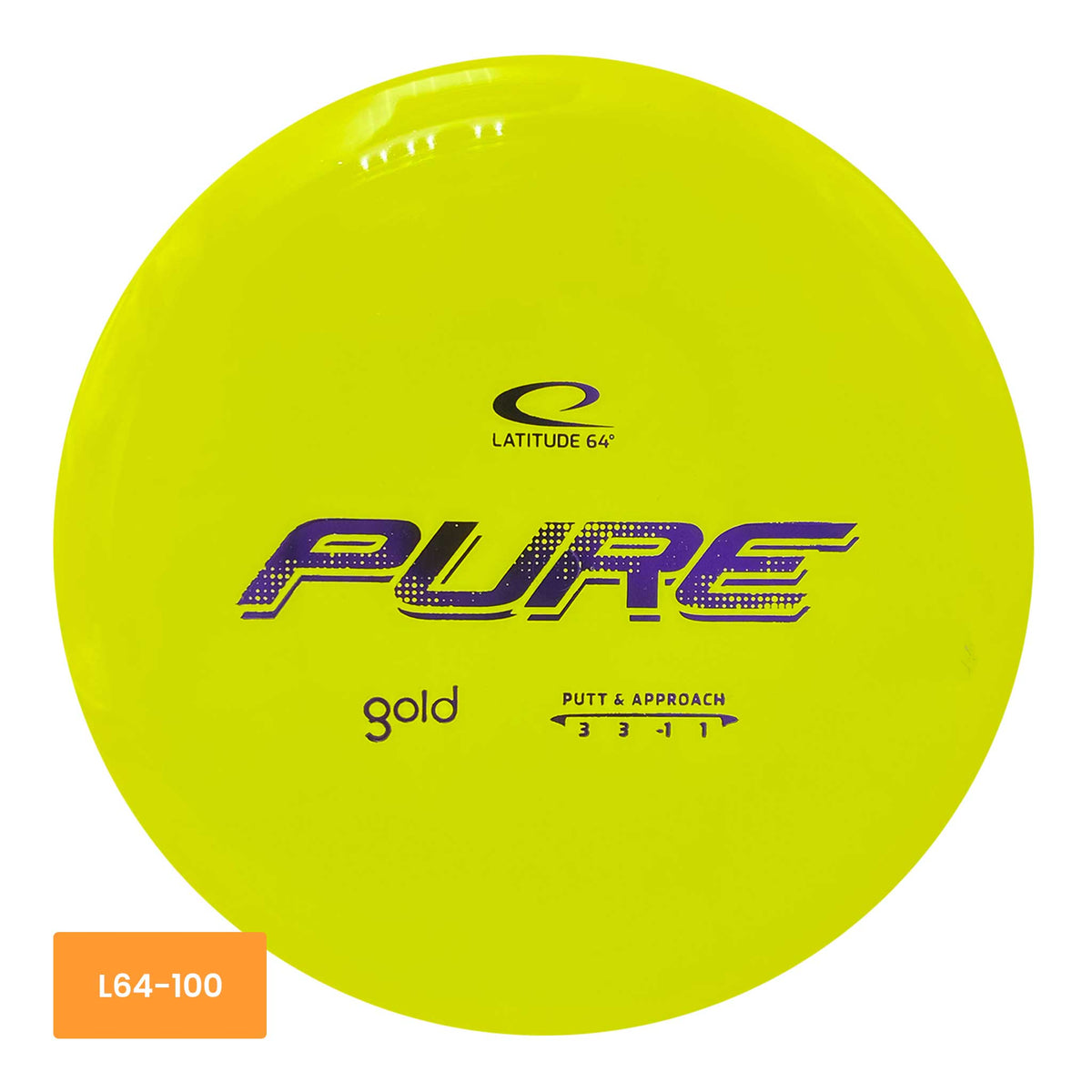 Latitude 64 Gold Pure putter and approach - Yellow