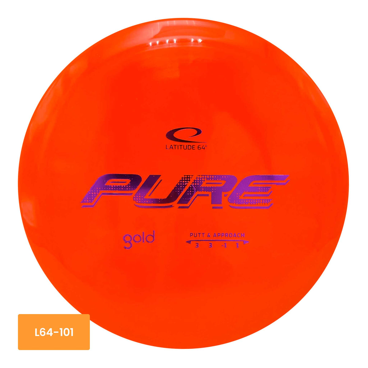 Latitude 64 Gold Pure putter and approach - Orange