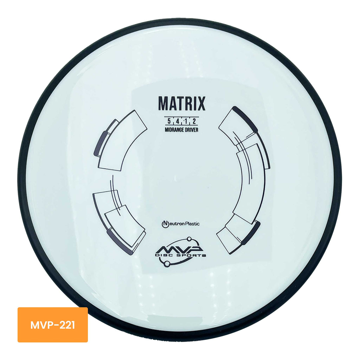 MVP Disc Sports Neutron Matrix midrange - White