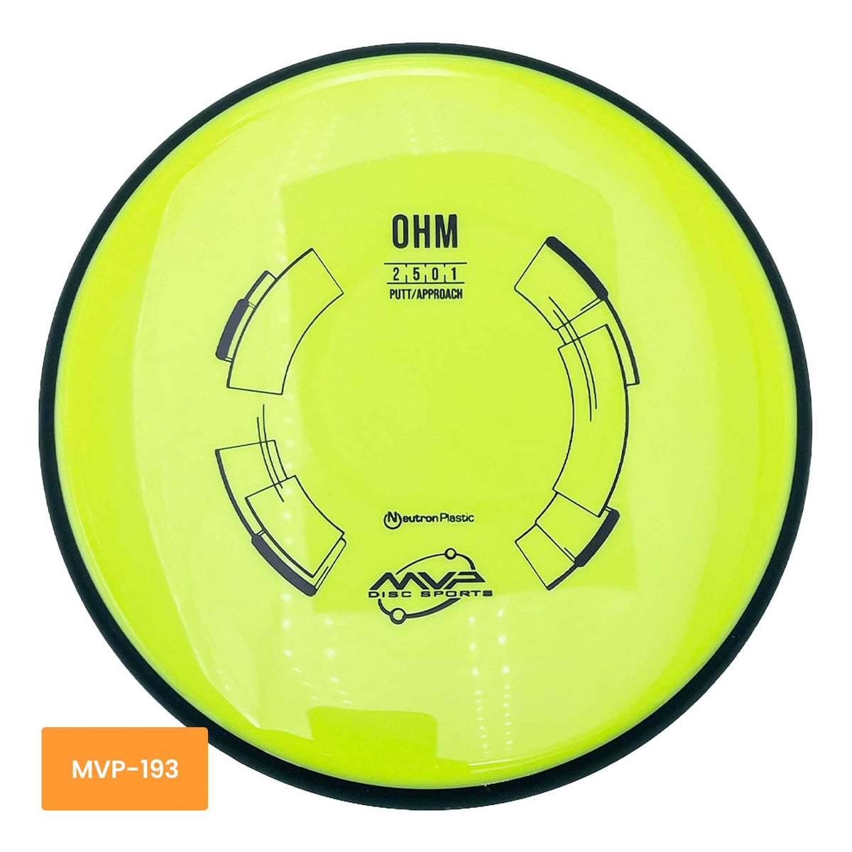 MVP Disc Sports Neutron Ohm putter and approach - Yellow