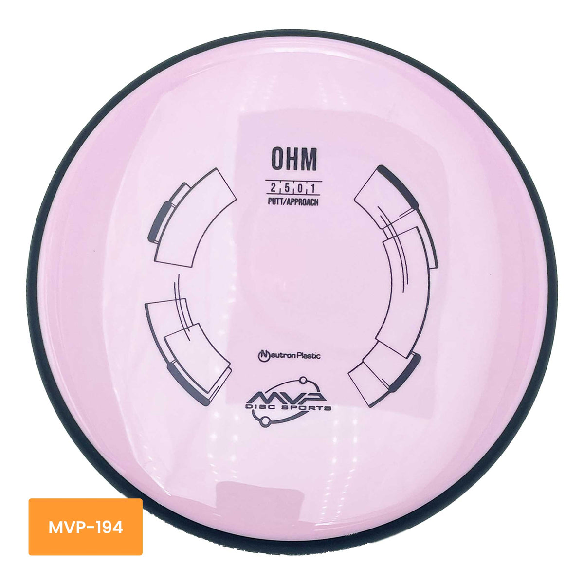 MVP Disc Sports Neutron Ohm putter and approach - Light Pink