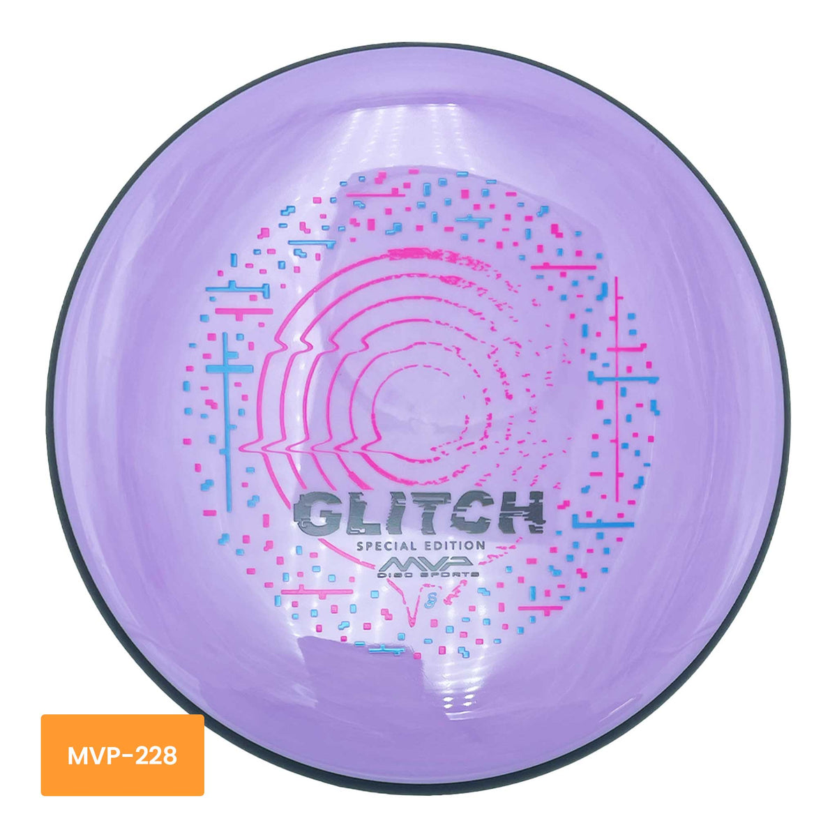 MVP Disc Sports Neutron Soft Glitch Special Edition putter and approach - Purple