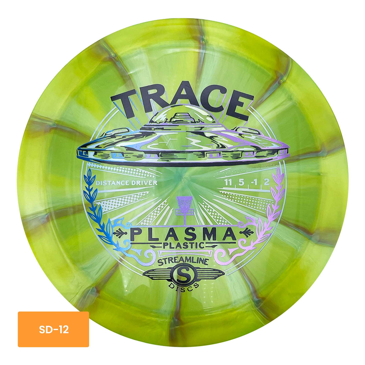 Streamline Discs Plasma Trace distance driver - Yellow