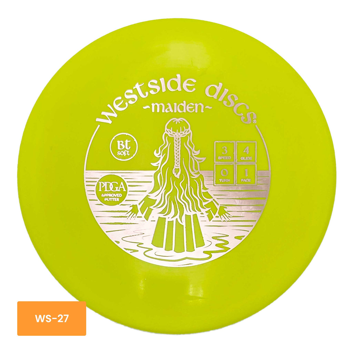 Westside Discs BT Soft Maiden putter and approach - Yellow