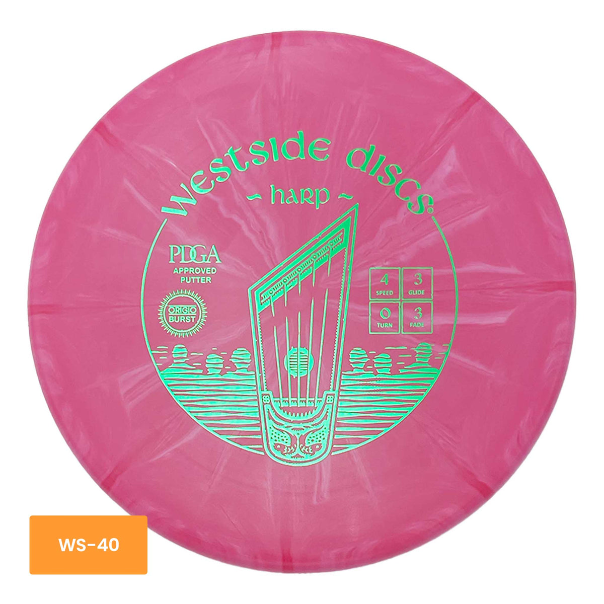 Westside Discs Origio Harp midrange putter - Pink