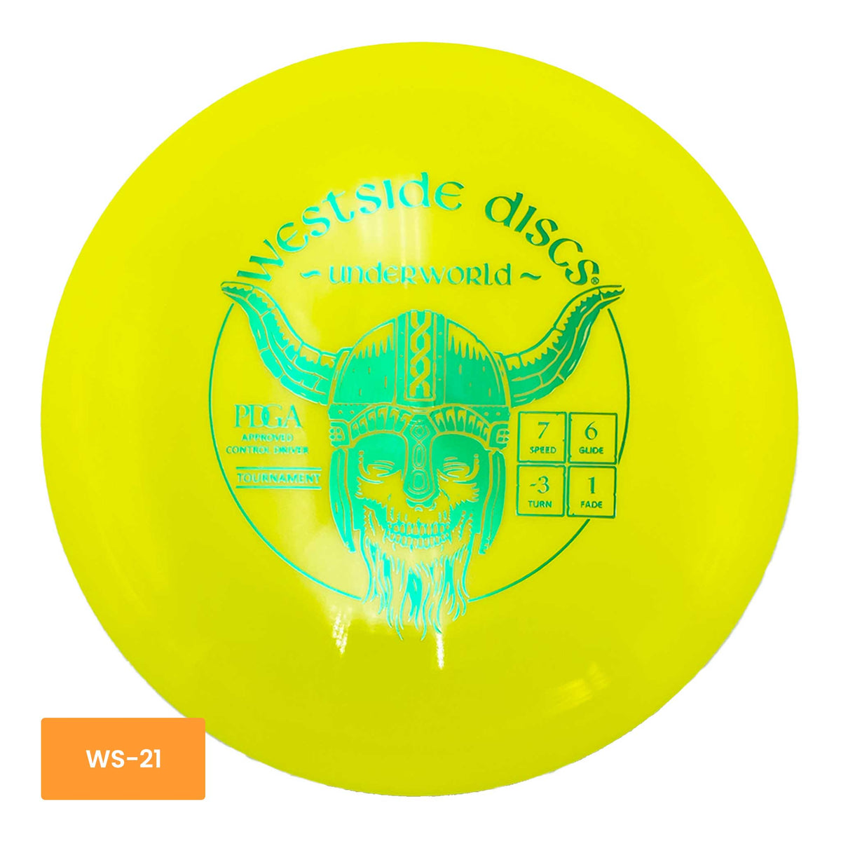 Westside Discs Tournament Underworld driver - Yellow