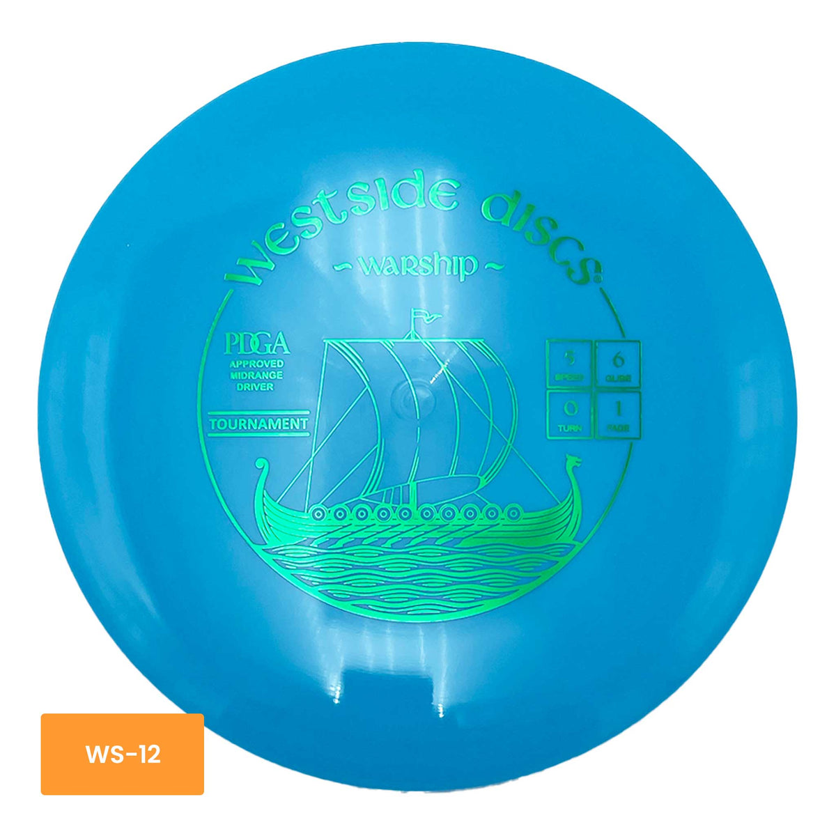 Westside Discs Tournament Warship midrange - Blue / Green