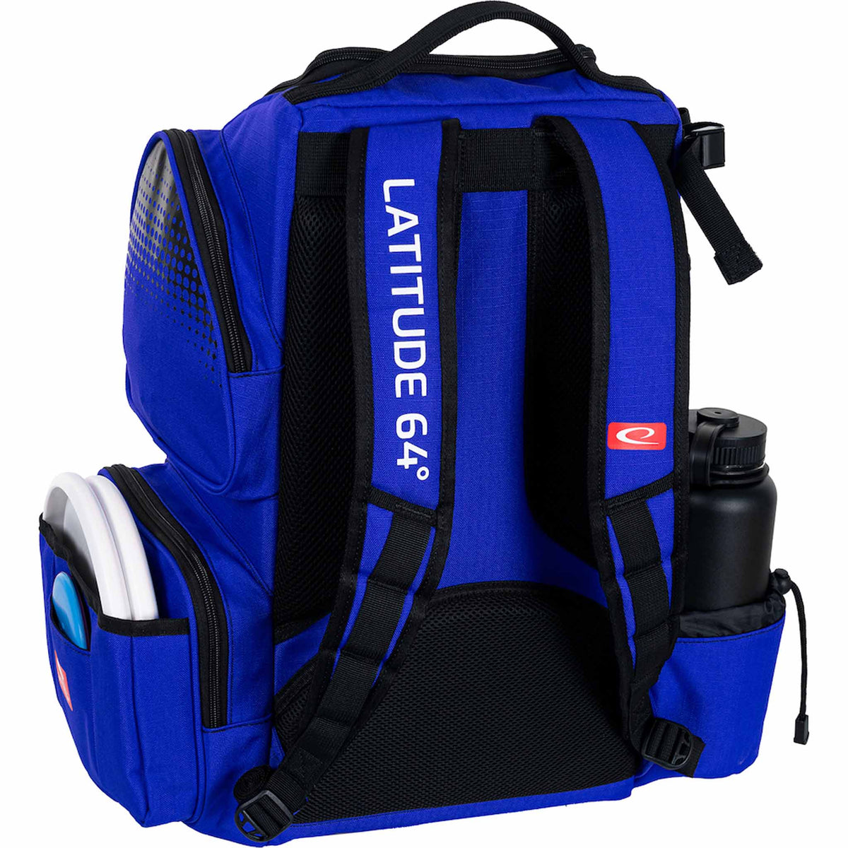 Latitude 64 Luxury E4 Disc Golf Backpack - Blue - Back