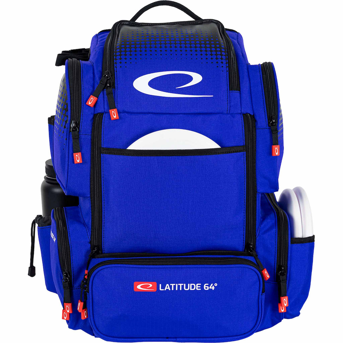 Latitude 64 Luxury E4 Disc Golf Backpack - Blue - Front